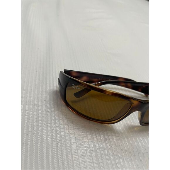 RAY BAN RB 4057 642/57 3P BROWN TORTOISE Glass POLARIZED SUNGLASSES - Picture 2 of 6